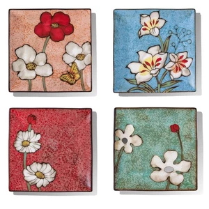 Porcelain Square Dessert Salad Pasta Plates 7.5 inches ceramic plates set of ... - Bild 1 von 9