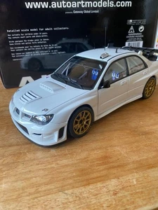 AUTOart 1/18 Subaru Impreza WRC Minicar White PlainBodyVersion - Picture 1 of 12