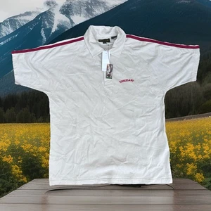 Mens Timberland Short Sleeve Casual / Fashion Polo Shirt Large 73 White/Red - Picture 1 of 2