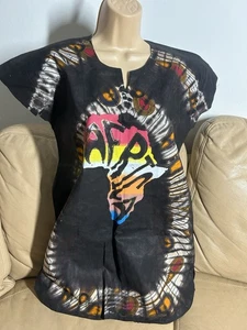 Ladies Beautiful African Blouse Ankara Top Nigerian 🇳🇬 Africa Size 8 10 12 - Picture 1 of 8