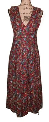 Jersey vintage Hunt Club - 100 % algodón estampado bayas cachemir - para mujer talla 14 Foto 1 de 4