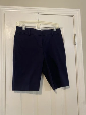 NUEVO CON ETIQUETAS TALBOTS AZUL MARINO PERFECTO CORTO 10.5” TALLA 2 NUEVO Foto 1 de 4