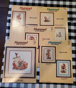 Vintage Hummel Cross Stitch Pattern Leaflet Lot Of 5 JCA Inc - Picture 1 of 11