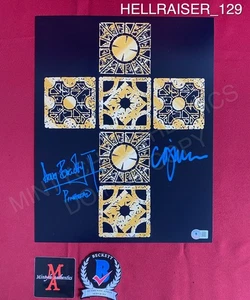 Doug Bradley and Clive Barker dual signed 11x14 photo Hellraiser Pinhead Beckett - Picture 1 of 1