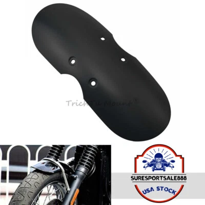 Short Front Fender Mudguard Black Fit For Triumph Bonneville T120 Scrambler US - Image 1 of 4