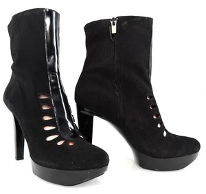 NEU IM KARTON 750 $ ROBERT CLERGERIE TAKA CUT-OUT BOOTIES PLATEAU STIEFELETTEN ABSATZ 8 38 - Bild 1 von 12