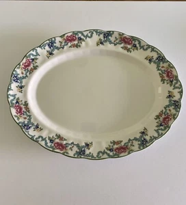 Royal Doulton FLORADORA GREEN 16" Oval Serving Platter - Picture 1 of 6
