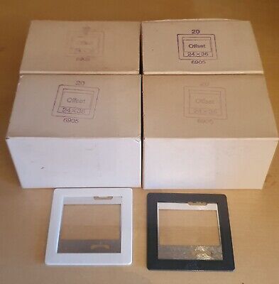 4 Boxes 20 Of  GEPE Masked Glass Slide Mounts 6905 35mm Film. BULK  CLEARANCE • 3.40€