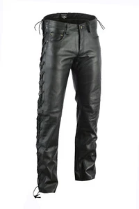 awanstar Echt leder hose Nappa lederjeans,neue lederhose,Gothik Rocker Bikerhose - Bild 1 von 3