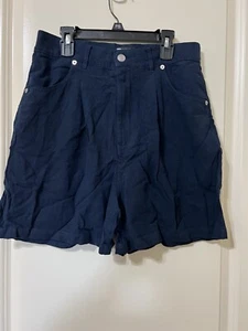 Pantalón corto para mujer Asos Design Tall Dad azul marino talla 6 nuevo sin etiquetas - Imagen 1 de 5