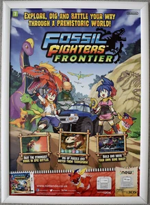 Fossil Fighters Frontier RARE Nintendo 3DS 42cm x 59cm Promotional Poster - Picture 1 of 1