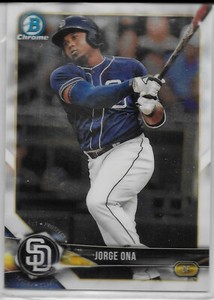 2018 Bowman Chrome Prospect #BCP105 Jorge Ona San Diego Padres RC