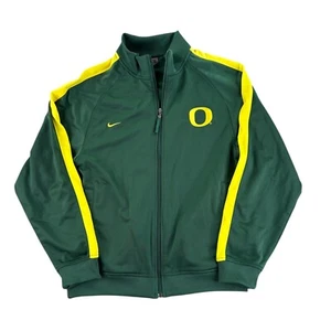 Oregon Ducks Track Jacket Mens Small Nike Team Full Zip Up Sweatshirt - Picture 1 of 11