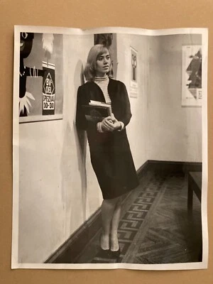 Portrait photo Lenora Foerstel beautiful anthropologist in Baltimore 1965 MICA - Image 1 of 4