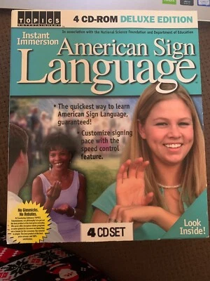 Instant Immersion American Sign Language by Topics Entertainment 4 CD Deluxe - Image 1 of 4
