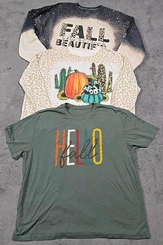 UNDERCOVER Lotto di 3 maglioni autunnali da donna e T taglia XL Secret Treasures & Fruit Of Looms usati in ottime condizioni