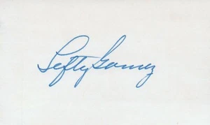 Lefty Gomez 1930 NY Yankees (Dec. 1989) Signed 3x5 Index Card with JSA COA - Picture 1 of 2