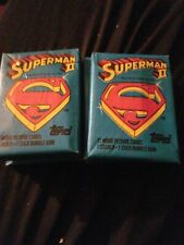 Superman 2 Vintage 1981 Trading Card Lot Of 10 Wax Packs Topps Christopher Reeve