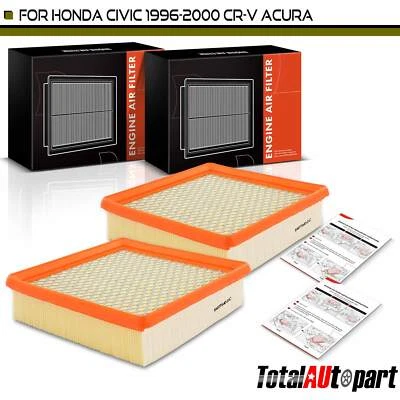2x Filtro de aire motor para Honda Civic 1996-2000 CR-V 1997-2001 Acura EL GAS delantero Foto 1 de 4