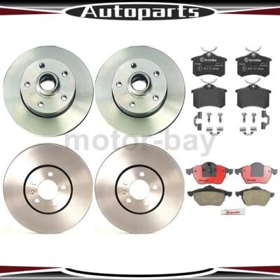 Подходит для Volkswagen Jetta Brembo 6 шт передние задние тормозные колодки и роторы - Изображение 1 из 4