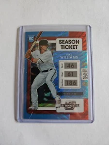 Chronicles Baseball #20 2022 Luke Williams RC Contenders Optic Carolia azul/199 - Imagen 1 de 2
