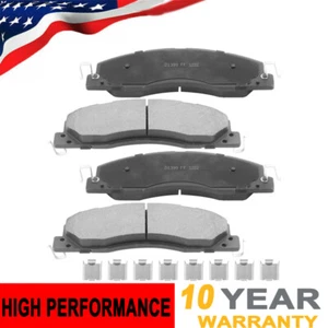 For 2009 2010 - 2018 Dodge Ram 2500 3500 Front Ceramic Brake Pads w/Hardware - Foto 1 di 6