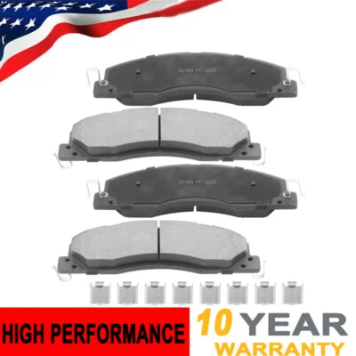 Pastillas de freno delanteras de cerámica con hardware para Dodge Ram 2500 3500 2009 2010-2018 Foto 1 de 4