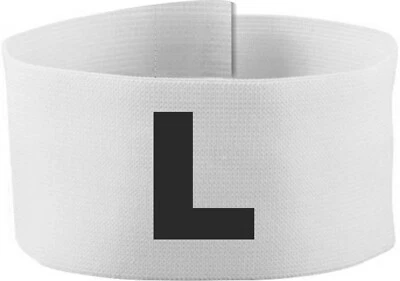 KLEINER FRATZ Größenverstellbare Klettarmbinde 10cm Höhe mit Aufdruck "L"
