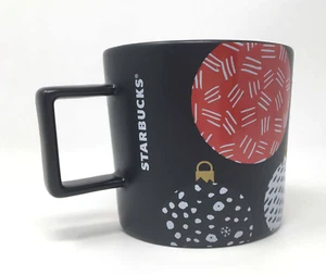 Starbucks 2016 Kaffeebecher Christmas Ornaments schwarz rot weiß  - Bild 1 von 5