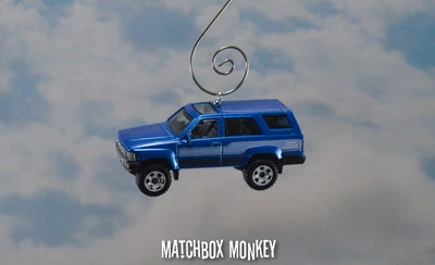 Azul Oscuro Toyota 4Runner Personalizado Navidad Adorno Escala 1/64 SUV 4 Runner Jeep  Foto 1 de 4