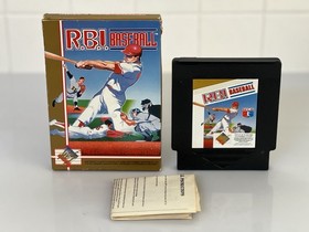 RBI Baseball NES HES Game Complete AUS Cardboard Box Release