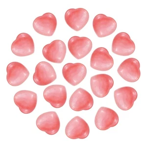Piedra de cristal natural en forma de corazón de 0,6 pulgadas 20 piezas, rojo sandía - Imagen 1 de 6