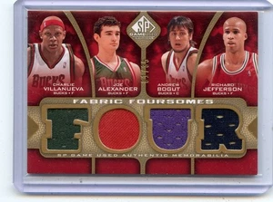 2009-10 SP GAME USED #F4-JBVA MILWAUKEE BUCKS QUAD JERSEY #1/35, BOGUT JEFFERSON - Picture 1 of 1