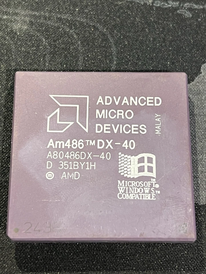 AMD Am486 DX-40 CPU Prozessor Vintage Rarität - Bild 1 von 2