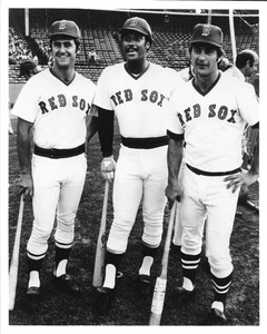 Foto de béisbol Fred Lynn Jim Rice Carl Yastrzemski de los Medias Rojas de Boston 8x10 - Imagen 1 de 1