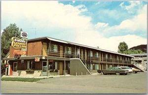 JACKSON, Wyoming Postcard "4 Winds Motel" Street View / 1970s Cras - Unused - Picture 1 of 2
