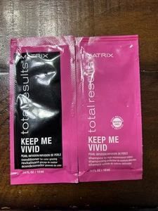 Matrix Total Results Keep Me Vivid Shampoo/Conditioner Sample Pack .34oz- NEW - Picture 1 of 2