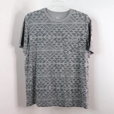 Camiseta informal manga corta Falls Creek XL gris estampado tribal suave elástica para hombre Foto 1 de 4