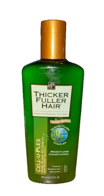 Champú revitalizante Thicker Fuller Hair Cell-U-Plex extractos de plantas puras 12 oz Foto 1 de 2