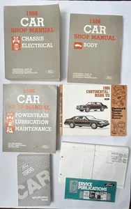 1986 Ford Car Shop Manual Set Chassis Powertrain Body Continental Mark VII - Picture 1 of 12
