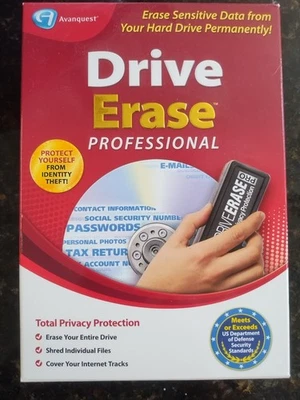 Drive Erase Professional by Avanquest, Erase Sensitive Data from HD Permanently - Image 1 of 4