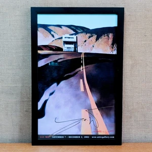 Signed Z.Z. Wei "On the Road Again" framed Attic Gallery exhibition poster 2002 - Picture 1 of 9