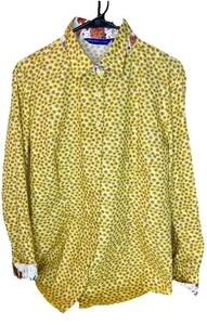 Georg Roth Los Angeles Floral Blouse Shirt Large Collar Turn Cuff - Picture 1 of 12
