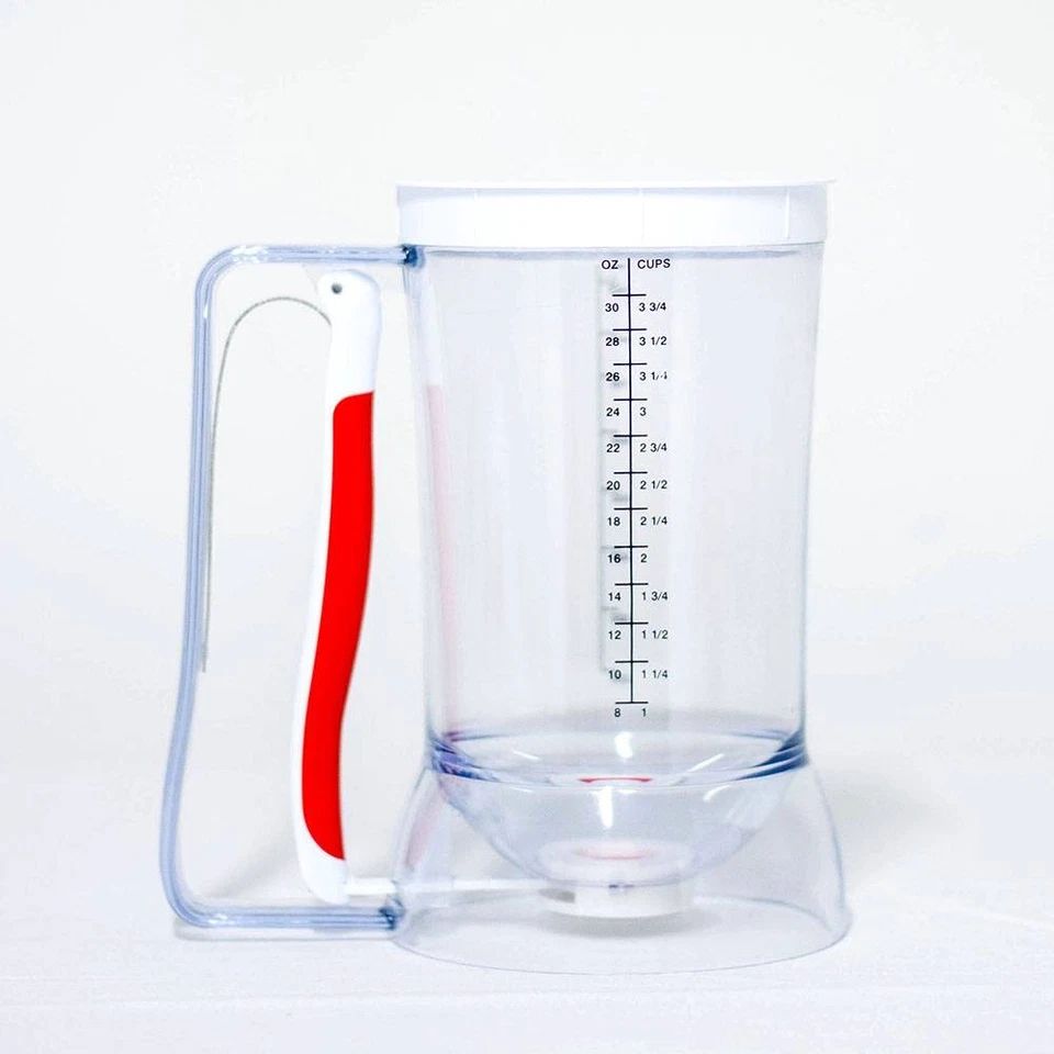 Dispensador de batería Norpro mango de agarre suave 4 tazas transparente con medidas Foto 1 de 4