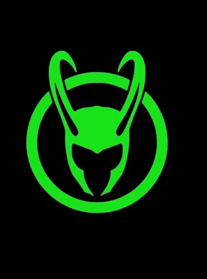 Loki Custom Car Vinyl Sticker, 4x4.6 inch, Thor, Marvel Avengers Ragnarok!  - Image 1 of 4