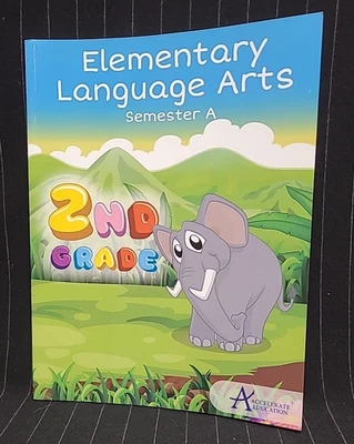 Elementary Language Arts Workbook: 2nd Grade Semester A by Accelerate Education - Image 1 of 4