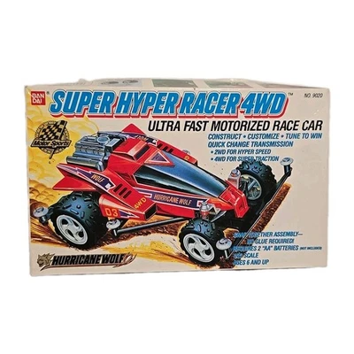 Bandai Super Hyper Racer 4WD #3  Hurricane Wolf 1989 Model No 9020 Motorized - Image 1 of 4