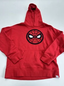 Gap Kids Marvel Spiderman hoodie Red Embroidered Logo EUC XL 14/16 - Picture 1 of 2