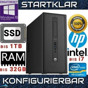 HP ProDesk 600 G1 Tower Office Computer bis Intel i7 32 GB RAM 1 TB SSD WIN 10 - Bild 1 von 10