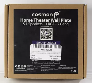 FOSMAN 2 marce 5.1 piastra da parete suono surround oro 5 paia palo di rilegatura rame - Foto 1 di 6